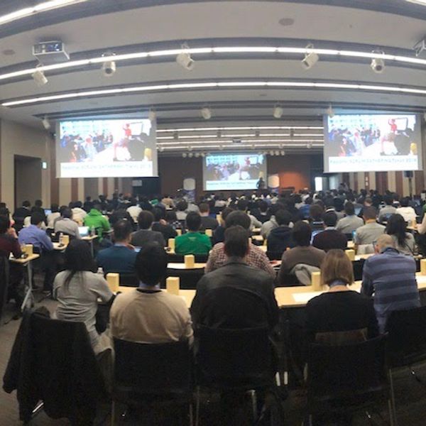 Auditorium full of people