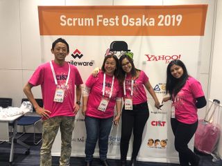 CI&T employees at Scrum Fest Osaka